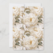 ブーツ&バブリーエレガント素朴フローラブライダルシャワー 招待状 (裏面)