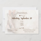 ブーツ&バブリーテキサス州花嫁インブーツブライダルシャワー 招待状 (裏面)