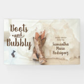 ブーツ&バブリーテキサス州花嫁インブーツブライダルシャワー 横断幕 (横)