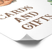 ブーツ&バブリーブライダルシャワーカードとギフト ポスター (角)