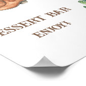 ブーツ&バブリーブライダルシャワーデザートバー ポスター (角)