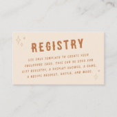 ブーツ&バブリーブライダルシャワー エンクロージャーカード (正面)