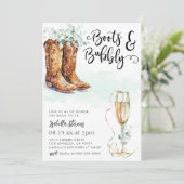 ブーツ&バブリーブライダルシャワー 招待状 (スタンド正面)