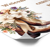 ブーツ&バブリーボホウェスタンブライダルシャワーウェルカム ポスター (角)