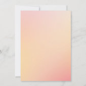 ブーツ&バブリー女性のカーボーイウエスタンピーチブライダルシャワー 招待状 (裏面)