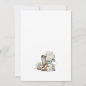 ブーツ&バブリー素朴フローラブライダルシャワー 招待状 (裏面)