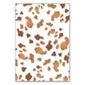 ブーツ&バブリー結婚ブライダルシャワー、のテーブル番号 テーブルナンバー (裏面)