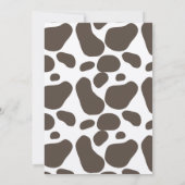 ブーツ&バブルカウボーイブーツフローラブライダルシャワー 招待状 (裏面)