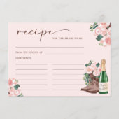 ブーツ&バブルシャンパンフローラレシピカード エンクロージャーカード (正面)