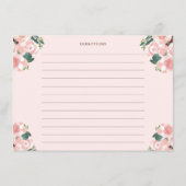 ブーツ&バブルシャンパンフローラレシピカード エンクロージャーカード (裏面)