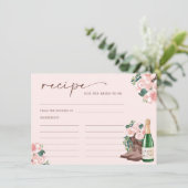 ブーツ&バブルシャンパンフローラレシピカード エンクロージャーカード (スタンド正面)