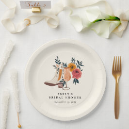 ブーツ＆バブルリー ウェスタン ブライズシャワー ペーパープレート