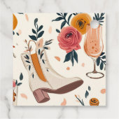 ブーツ & バブルリー ウェスタン ブライダル シャワー フェイバータグ (裏面)