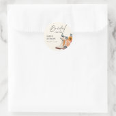 ブーツ＆バブルリー ウェスタン ブライダル シャワー ラウンドシール (バッグ)