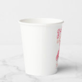 ブーツ＆バブルリー ウエスタンカウガール ピンク ブライダルシャワー 紙コップ (右)