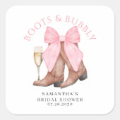 ブーツ バブルリー ウエスタン カントリー ブライズシャワー スクエアシール (正面)