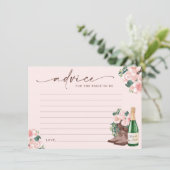 ブーツ＆バブルリー シャンパンフローラル アドバイスカード エンクロージャーカード (スタンド正面)