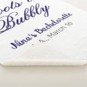 ブーツ＆バブル独身最後の夜の名前 パープルプレイス シェルパブランケット (3/4)