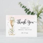 ブーツ＆バブル ブライズシャワー お礼カード サンキューカード (スタンド正面)