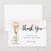 ブーツ＆バブル ブライズシャワー お礼カード サンキューカード (正面/裏面)