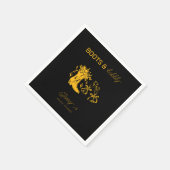 ブーツ＆バブル ブライズシャワー スタンダードカクテルナプキン (角)