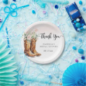 ブーツ＆バブル ブライズシャワー ペーパープレート (パーティー)