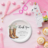 ブーツ＆バブル ブライズシャワー ペーパープレート (パーティー)