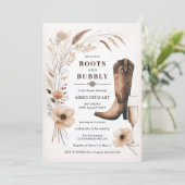 ブーツ&バブル ブライズシャワー 招待状 (スタンド正面)