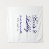 ブーツ＆バブル ブライズメイド パーティー名 パープルプレイス タペストリー (正面(横))