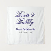 ブーツ＆バブル ブライズメイド パーティー名 パープルプレイス タペストリー (正面)