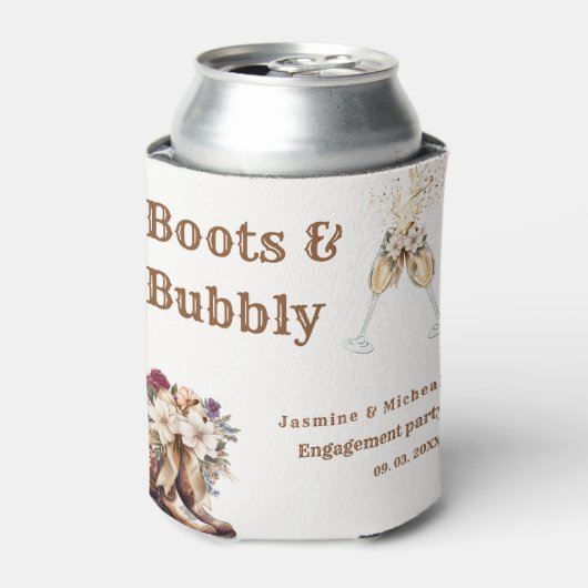 ブーツ&バブル ボホ ウェスタンエンゲージメント パーティー 缶クーラー (缶正面)