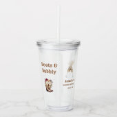 ブーツ＆バブル ボーホー ウェスタン ブライズシャワー パーティー アクリルタンブラー (正面)