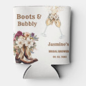 ブーツ＆バブル ボーホー ウェスタン ブライダルシャワー パーティー 缶クーラー (正面)