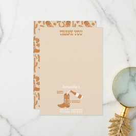 ブーツ バブル ラスティック ウエスタン カントリー ブライズシャワー サンキューカード