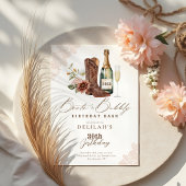 ブーツ&バブーブリーシック女性のカーボーイワイルドウェスタン誕生日 招待状