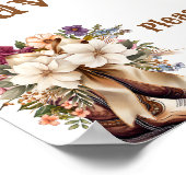 ブーツ&バブーブリーボホウェスタンブライダルシャワーの好意 ポスター (角)