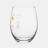 ブーツ&バブーブリーボホーウェスタンブライダルシャワーパーティー ステムなしワイングラス (左)