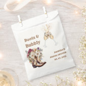 ブーツ&バブーブリーボホーウェスタンブライダルシャワーパーティー フェイバーバッグ (クリップ留めされた状態)