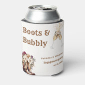 ブーツ&バブーブリーボホーウェスタン婚約パーティ 缶クーラー (缶裏面)
