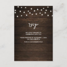 ブーツ&バラパーソナライズされたウェディングRSVP by Webサイト