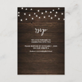 ブーツ&バラパーソナライズされたウェディングRSVP by Webサイト エンクロージャーカード