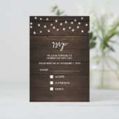 ブーツ&バラRSVPカード 出欠カード (スタンド正面)