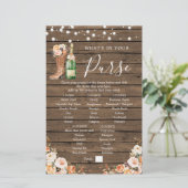 ブーツ&バ素朴ブリーブライダルシャワー財布ゲーム (スタンド正面)