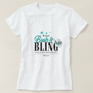 ブーツ&ブリング ディスコ ブライズメイド ティール ID925 Tシャツ