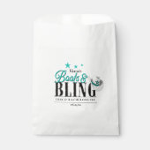 ブーツ & ブリング ディスコ ブライズメイド パーティー ティール ID925 フェイバーバッグ (正面)