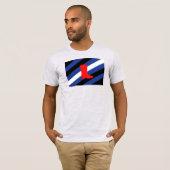 ブーツ プライド フラッグ Tシャツ (正面フル)