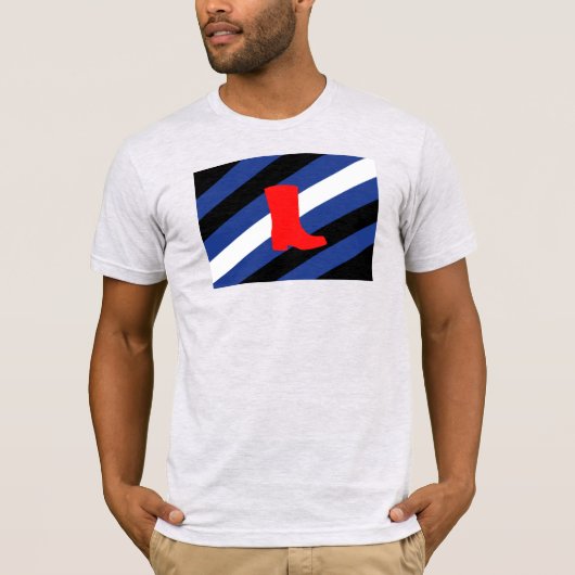ブーツ プライド フラッグ Tシャツ (正面)