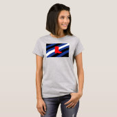 ブーツ プライド フラッグ Tシャツ (正面フル)