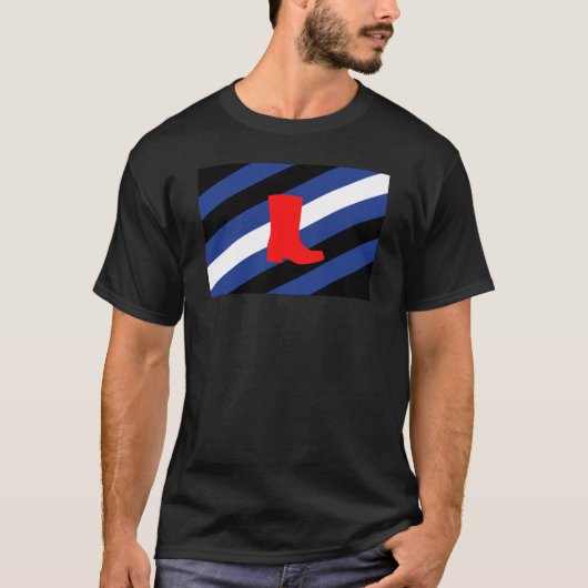 ブーツ プライド フラッグ Tシャツ (正面)