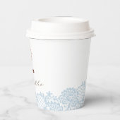 ブーツ&ボトルブルーカウボーイウェスタンベビーシャワー 紙コップ (裏面)